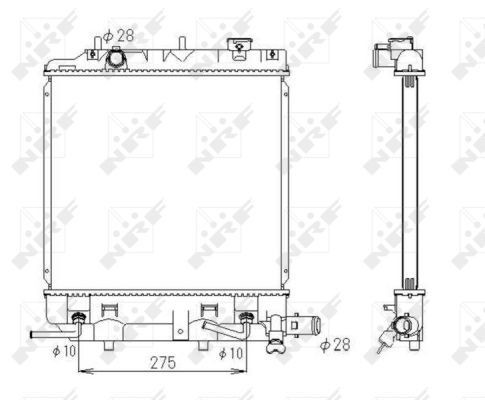 Nrf radiator for mazda - radiator,
